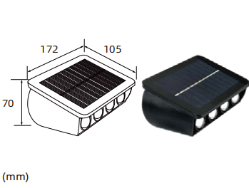 Nova solarna vanjska zidna svjetiljka