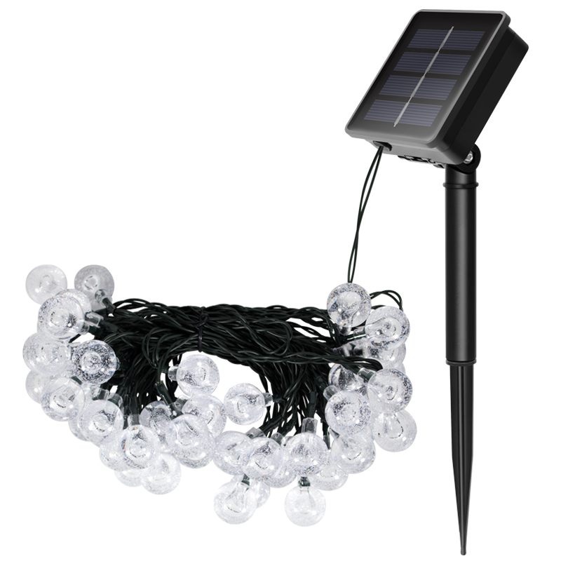 Solarni vanjski božićni ukras Crystal Globe String Light