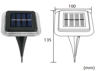 Solarna sa svjetlom Solarna podna svjetiljka